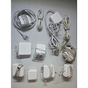 Lot of 9 Apple Power Supplies / Adapters Plus Cords Untested